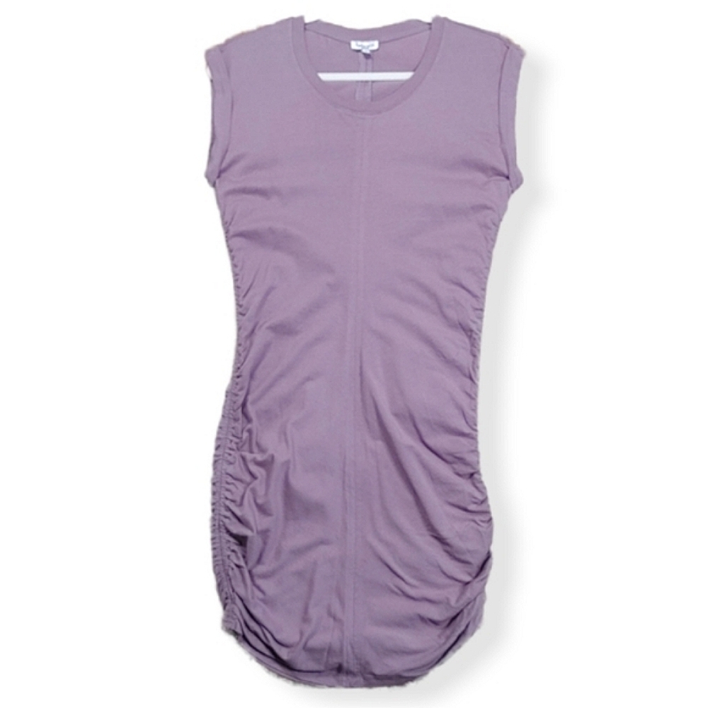 Splendid Purple Ruched Side Tank Dress